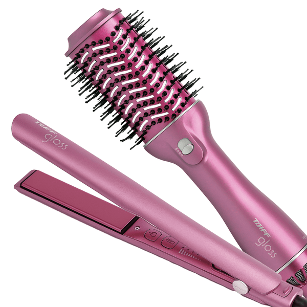 Kit Chapa Gloss e Escova Gloss Rose Bivolt